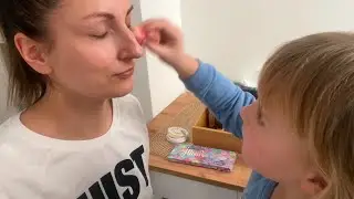 ASMR | Spontaniczny makijaż Niny | Dziecięcy szept | PL