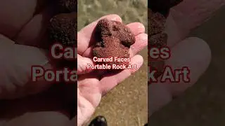 #ancient #carved #effigy #portablerockart #conglomerate #faces #rockart #rockhounding  #geology