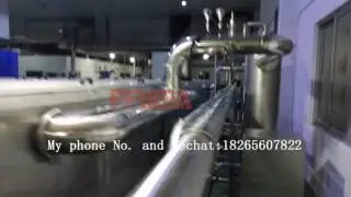 Pasteurizer tunnel for bottled juice