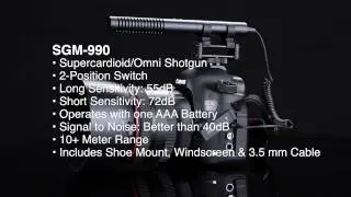 Микрофоны Azden DSLR: SGM-990