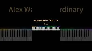 Alex Warren - Ordinary | Intro Piano Cover #piano #pianotutorial #pianocover #music #pianomusic