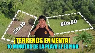 Vendo TERRENOS GRANDES a 10 Minutos de la Playa El Espino en Usulutan 