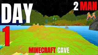 HOW A DUO SURVIVED 100 DAYS IN THE MINECRAFT ON MESA - MESA 2 MAN
