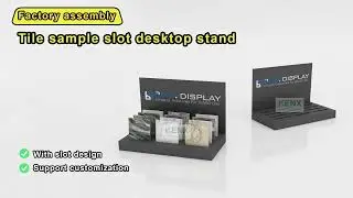 Compact Desktop Sample Display Rack | Custom Holder for Tile, Stone & Flooring