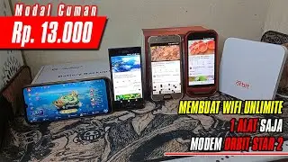 CARA MUDAH MEMBUAT WIFI UNLIMITED MODAL 13000 Pakai VPN L2TP Di Modem Orbit Star 2