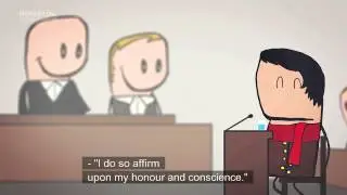 To be a witness in a norwegian court.
