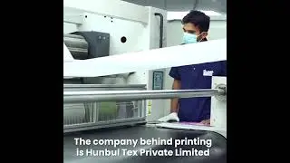 Digital Printing on Fabric inside Hunbul Tex Pvt. Ltd. 👌👌