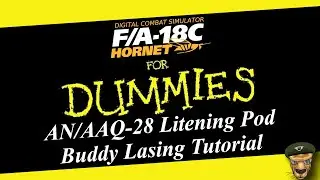 DCS - F/A-18C Lot 20 Hornet AA/ANQ-28 Litening Pod Buddy Lase Tutorial