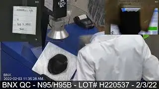 BNX N95 Mask Quality Control Review - Lot / Batch # H220537, Model H95B  - 02/03/22