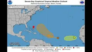 NHC. Tropical Weather Outlook. Atlantic Latest 7-Day Update. 2025-08-19 17:18h (UTC-6).