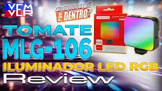 00087 - REVIEW - ILUMINADOR LED RGB - LUZ PARA V&Iacute;DEO -  TOMATE MLG-106