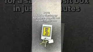 Get Your Safe Deposit Box in Just 15 Mins at SSS@SG #safedepositbox #securestorage