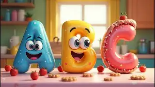 ABC Alphabet Song for Kids &ndash; Fun Food Characters|  Alphabet Rhyme| A to Z ABC rhyme for Children