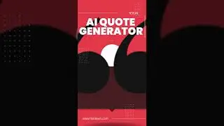 AI Quotes Generator Tool #shorts