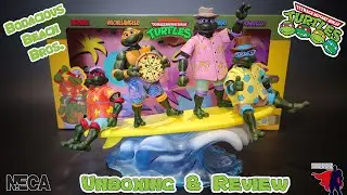 Neca Bodacious Beach Bros As Tartarugas Ninjas TMNT Review em PT/BR