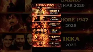 Sunny Deol 5  Upcoming Movies 2026 | Border 2, #Ramayana  #Gabru | Full List & Release Dates #viral
