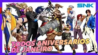🎉 Todos Aniversário de JANEIRO Personagens da SNK