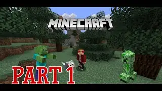 I built a dugout and tamed a dog in MINECRAFT part-1