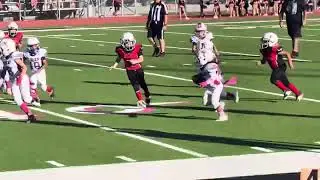 Kyng foster  on the run vs Palacios sharks peewee