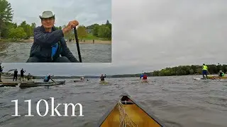19 Hours Canoe Race with Almost No Training #solo #canoe #racing