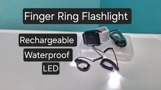 RESE&Ntilde;A - Anillo linterna LED recargable
