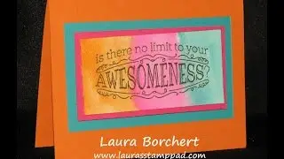 Emboss Resist & Watercolor - Laura's Stamp Pad