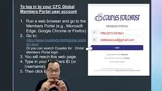How to create an account in the CFC Members Portal?