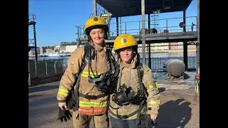 Shields Ferry trainees’ firefighting course