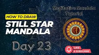 Star Mandala | Mindful Art for Instant Inner Peace | Meditative Drawing Challenge |how to draw