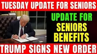 Breaking Tuesday Update! Trump Signs New Executive Order on Senior Benefits for Retirees & Veterans!