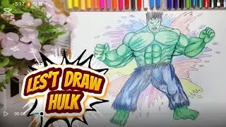Hulk drawing simple method #youtube