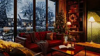 Winter Coffee Shop Jazz ❄️ Happy New Year 2026 | Cozy Night Ambience for Focus & Study
