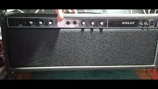 Kelly 50 Watt Guitar Amplifier Head Restoration, Is this the biggest Amp Chassis you have ever seen?