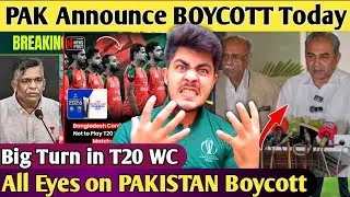 PAK to Boycott Today? 🤯Big Development in PAKISTAN to Threat ICC over injustice with Bangladesh