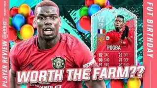 WORTH THE FARM?? FIFA 20 FUT BIRTHDAY POGBA PLAYER REVIEW | 