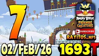 Angry Birds Friends Level 7 Tournament 1693 Highscore POWER-UP walkthrough