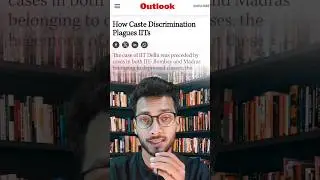 Caste discrimination in IITs #shorts