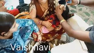 Vaishnavi Mishra mundan Sanskar