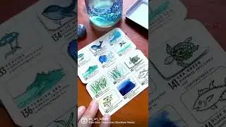 Watercolor Confections Currents Swatching by @its_art_oclock