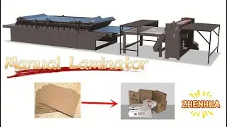 Manual Flute Laminating Machine for Corrugated Paperboard Carton Box Making