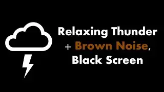 🔴 Relaxing Thunder + Brown Noise, Black Screen ⛈️🟤⬛ &bull; Live 24/7 &bull; No mid-roll ads