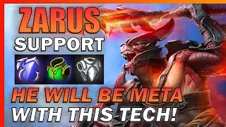 Zarus is going to be a META PICK in SUPPORT with THIS TECH! - Predecessor Gameplay