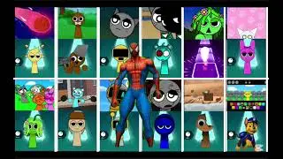COFFIN DANCE Tiles Hop &mdash; Sprunki x Stickman EPIC MUSIC FIGHT! 😱🔥