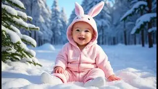 Snow Bunny Hop | Fun Winter Learning & Action Video for Toddlers