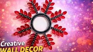 How To Make DIY Plastic Spoons Wall Hanging Idea | Spoon Craft Ideas Wall Hanging | DIY Home Decor