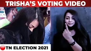 Actress Trisha Casts Her Vote in Tn Election 2021