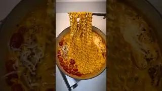 The Best Buldak Pasta Recipe #asmrfood #mukbang