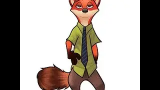 How to draw Fox Nick Wilde - Step by Step