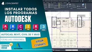 ✅Como descargar e instalar AutoCAD  y AutoCAD Civil 3D 2025(todas las versiones)