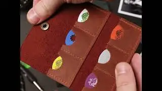 Leather Guitar Pick Case Handmade